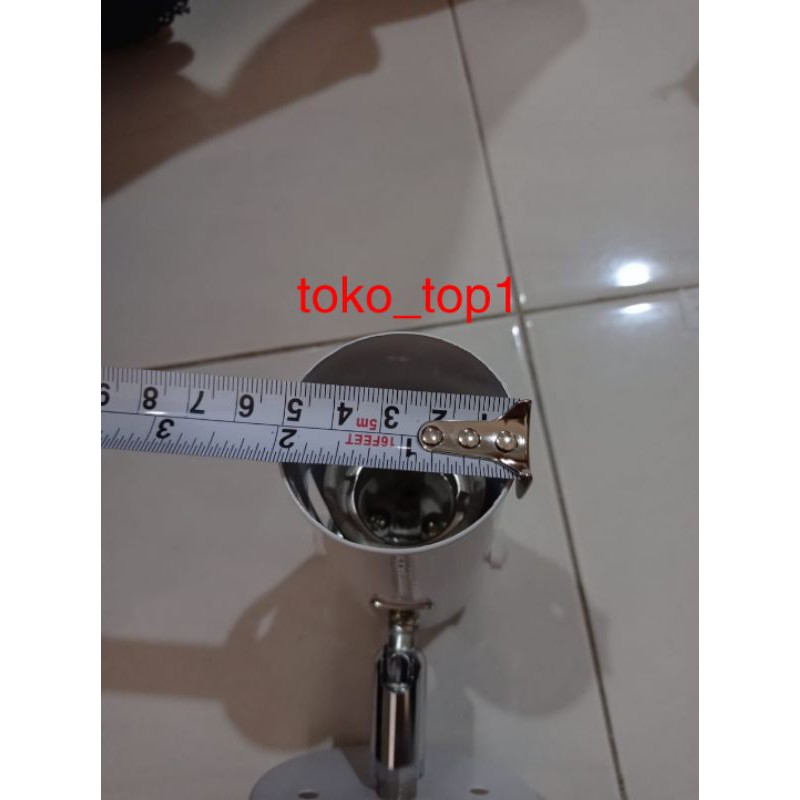 Kap Lampu Tempel/Rumah Lampu Sorot/Spotlite Hitam/Putih Fitting E27