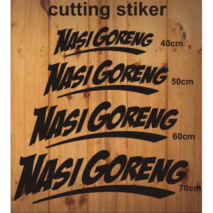 stiker cutting sticker variasi nasi goreng