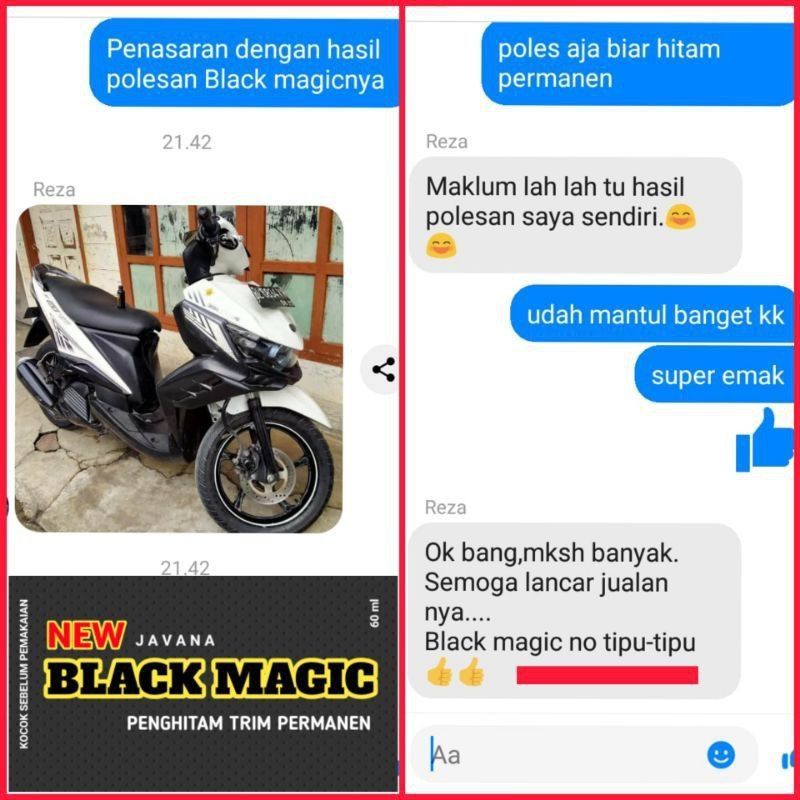 (BISA COD) CAIRAN PENGHITAM KENDARAAN PERMANEN NEW BLACK MAGIC 60 ml