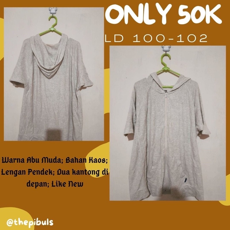 hoodie lengan pendek