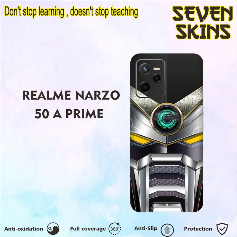 SKIN HANDPHONE DAPAT 2 PCS REALME NARZO 50A PRIME  ROBOT