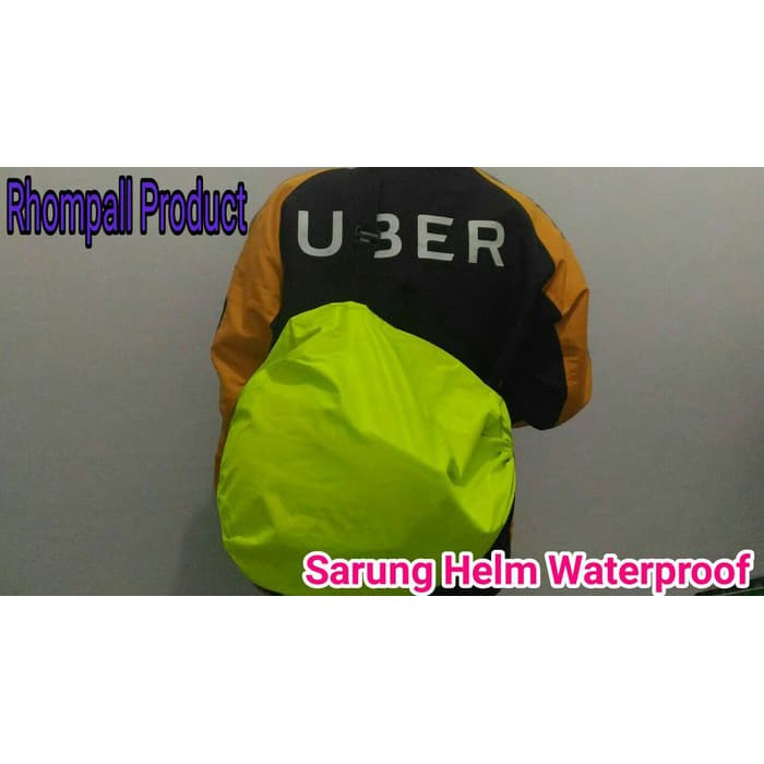 sarung helm buat gojek- uber dan grab