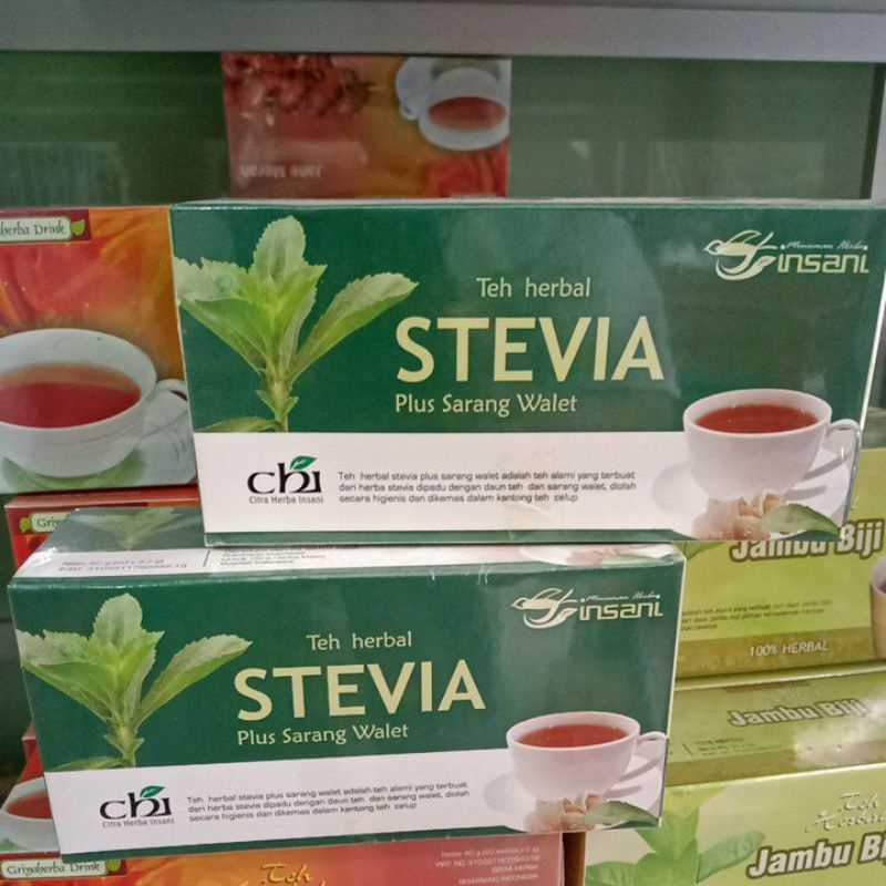 

Teh stevia herbal untuk diabetes dan penurun tensi nyata khasianya