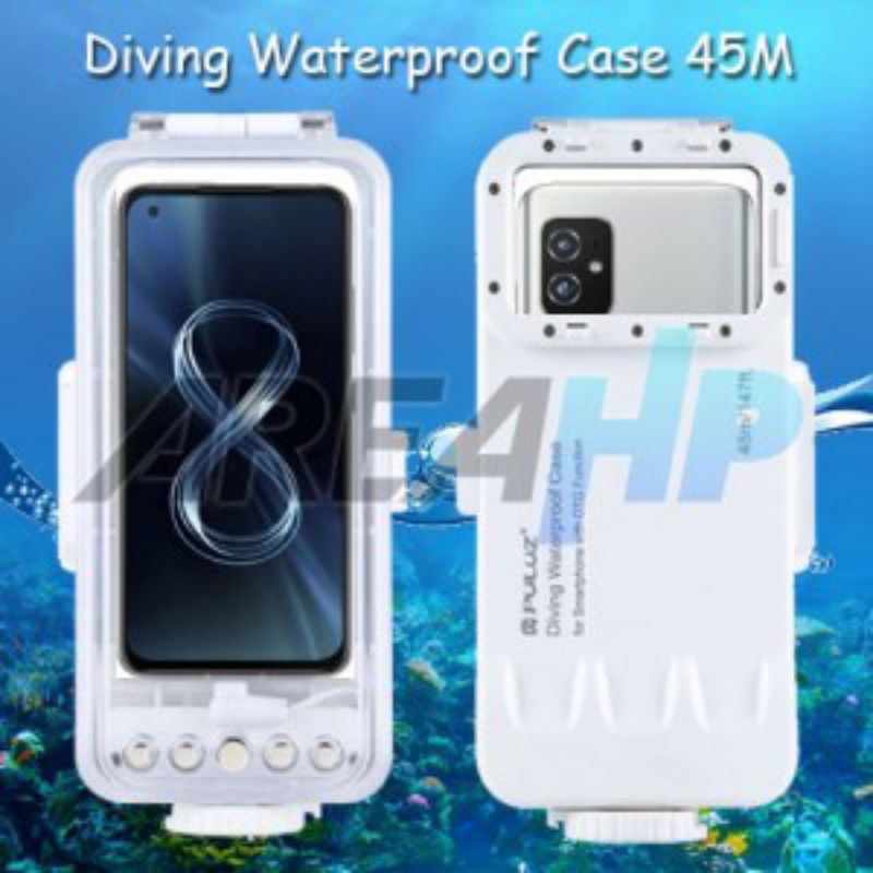 Puluz Diving Waterproof Case Casing Cover 45M Asus Zenfone 8