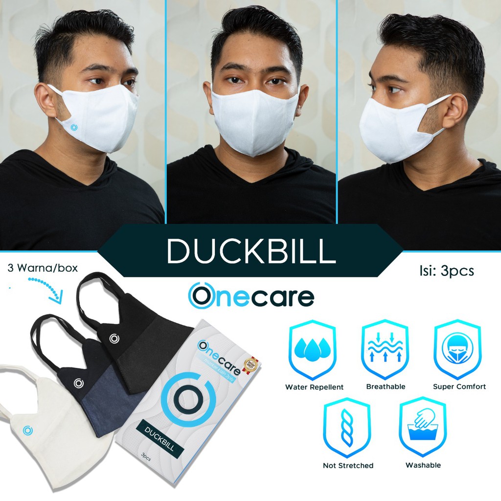 MASKER DUCKBILL KAIN 3 LAPIS ISI 12pcs DUCKBILL MASK