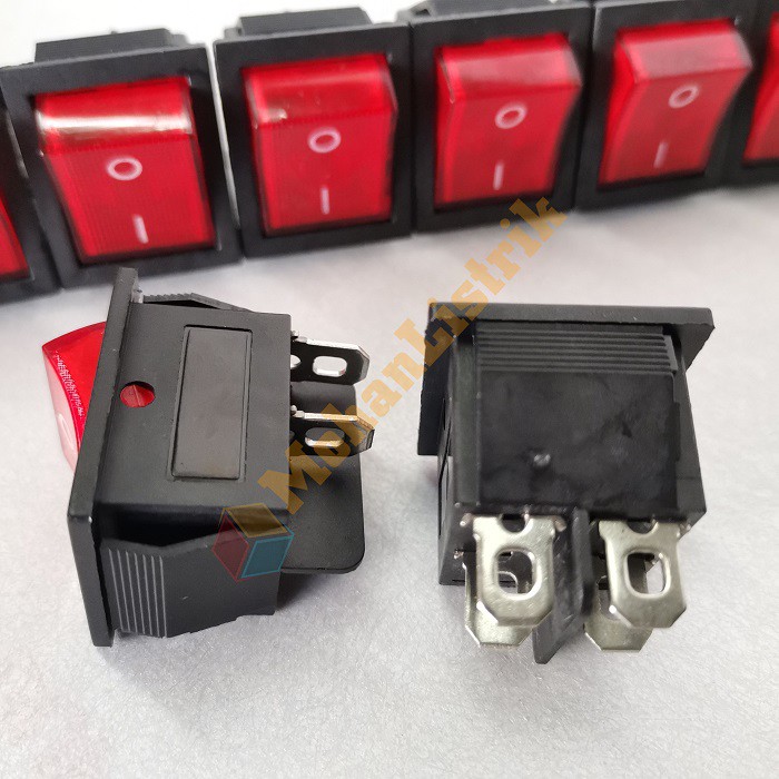 Saklar Switch Power Besar 3.1x 2.5cm 4Pin Rocker ON OFF