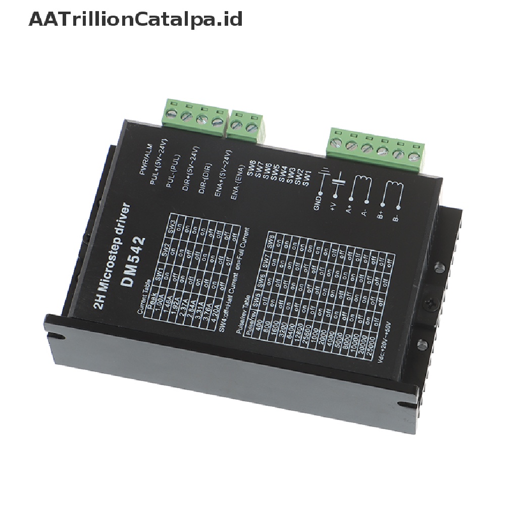 (AATrillionCatalpa) Dm542 Kontroler Motor Stepper Digital 2 Fase
