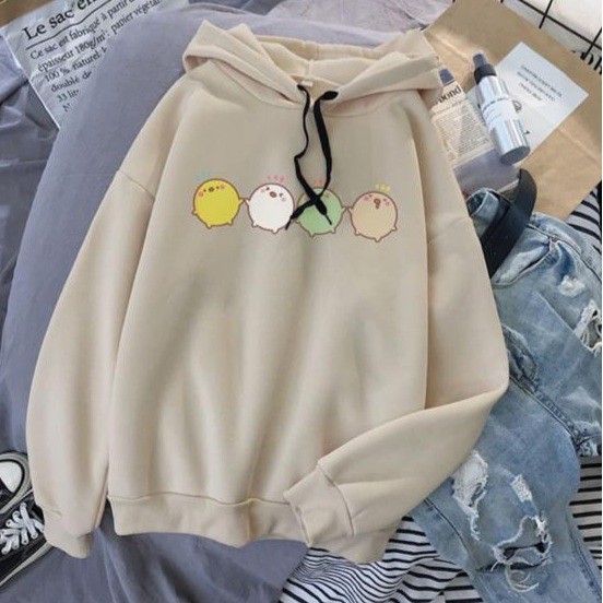 LITTLE BABY DUCK HOODIE WANITA - ATASAN JUMPER TEBAL HOODIE TERLARIS