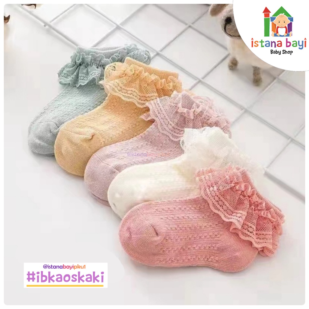 Catell Love Kaos Kaki Renda CL221275 / Kaos Kaki Renda Bayi-Korean baby socks