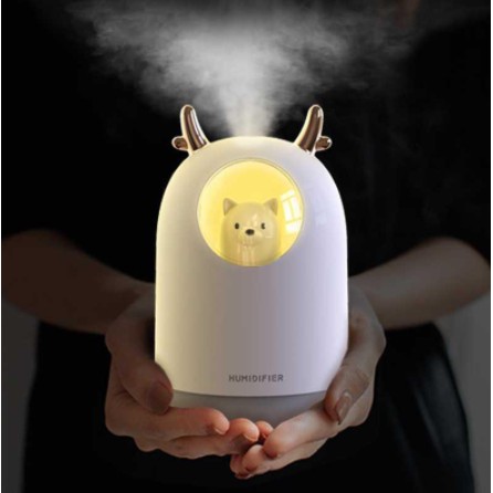 Taffware Pet Ultrasonic Humidifier RGB Aroma Essential Oil Diffuser 300ml - HUMI M106 - White