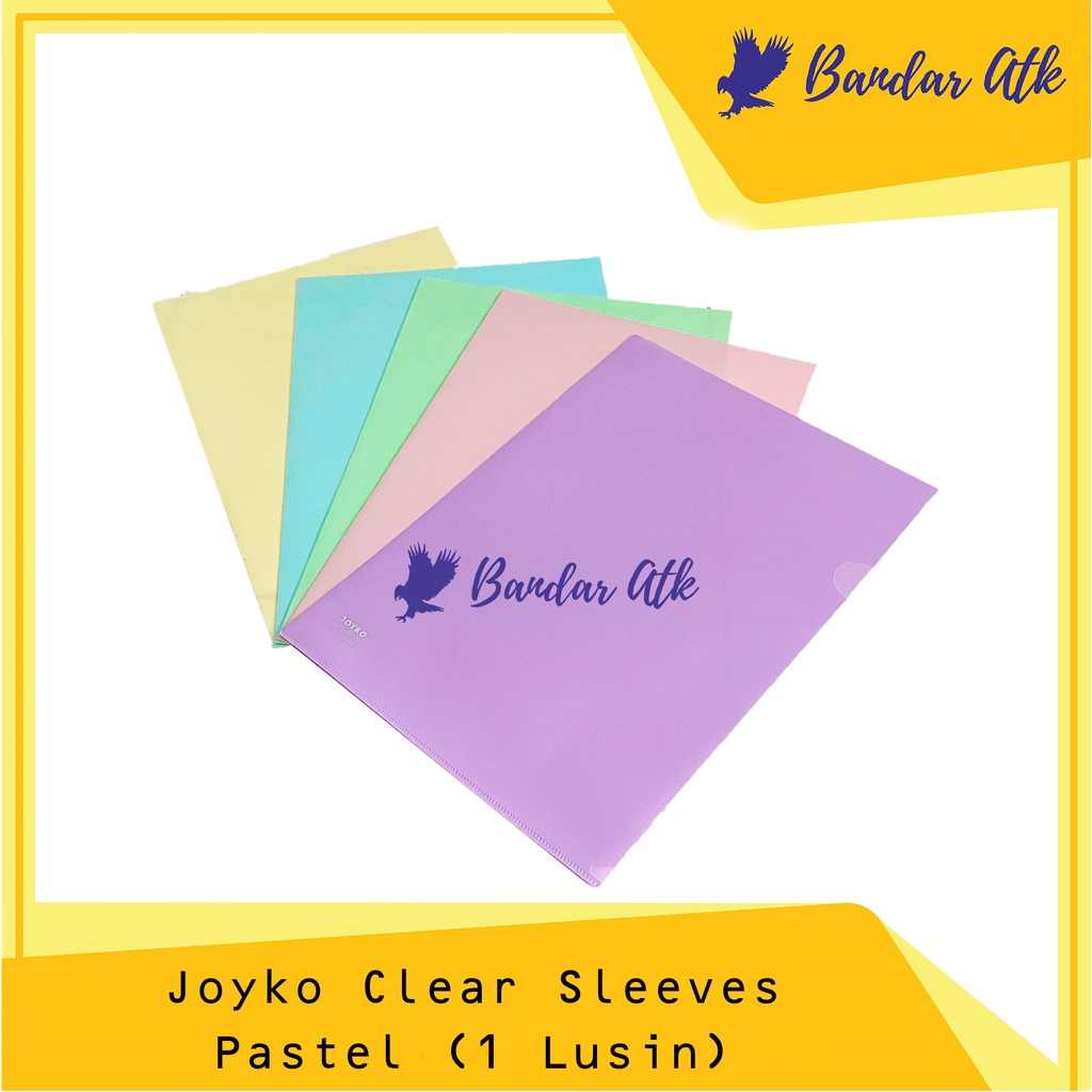 

JOYKO MAP L Plastik Clear Sleeves CS-11- F4 PASTEL COLOR [1 PACK]