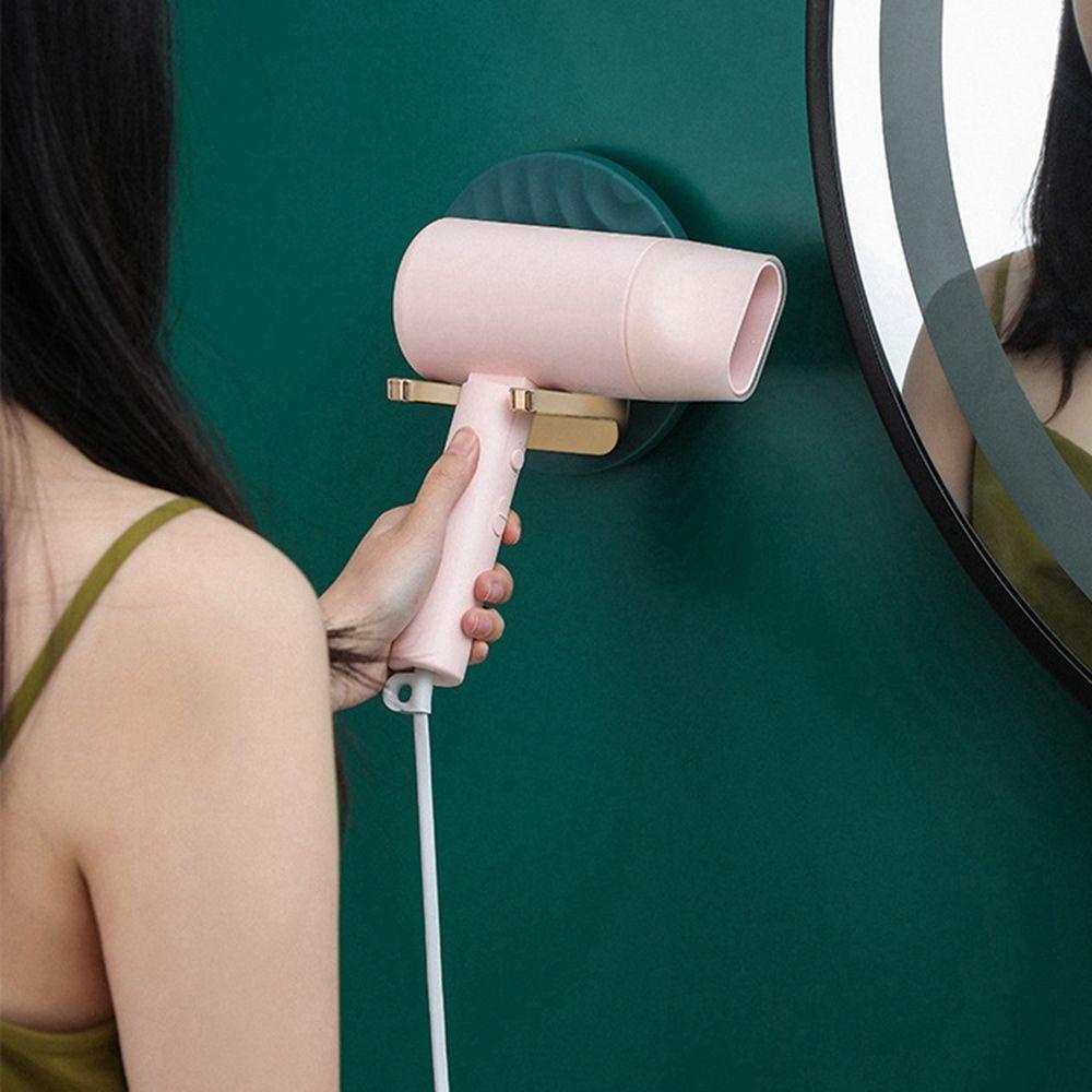 【 ELEGANT 】 Tempat Pengering Rambut Lipat Punch Free Dinding Yang Dipasang Di Rumah Organisasi Perawatan Alat Rak Penyimpanan
