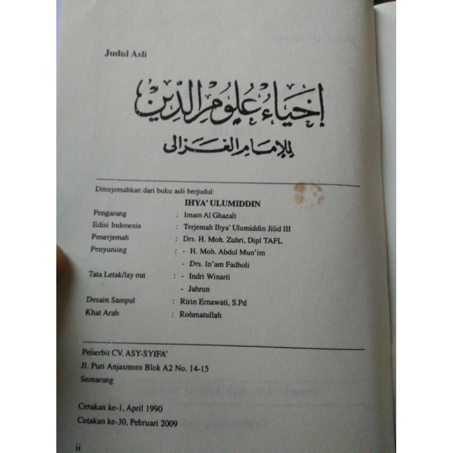 ( Buku ) Terjemahan Ihya Ulumuddin Jilid 1 Sampai Jilid 9 - Imam Al-Ghozali