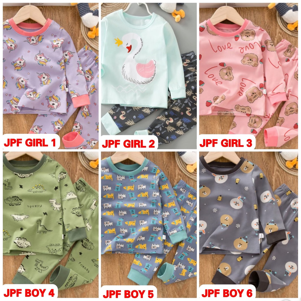 SETELAN BAJU TIDUR PIYAMA ANAK PP FIT JUMBO 10 - 13 THN