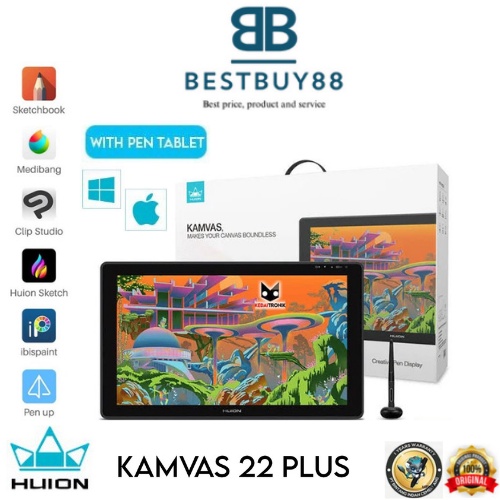 Drawing Tablet Huion Kamvas 22 Plus