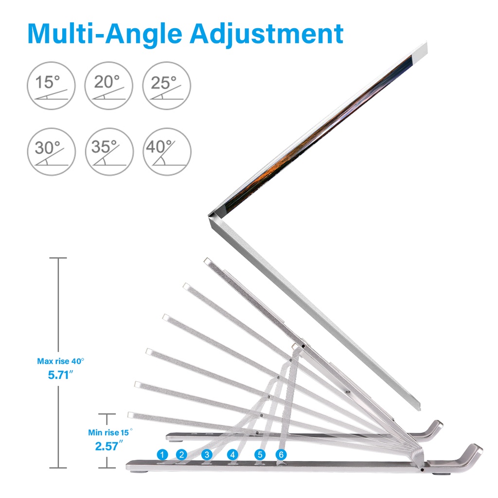 Laptop Stand Aluminium (box Putih) LS003 - 440182