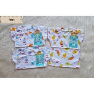  Kaos  Oblong  Pendek 3 6 Rib Tipis Bayi  All Size Motif Libby  