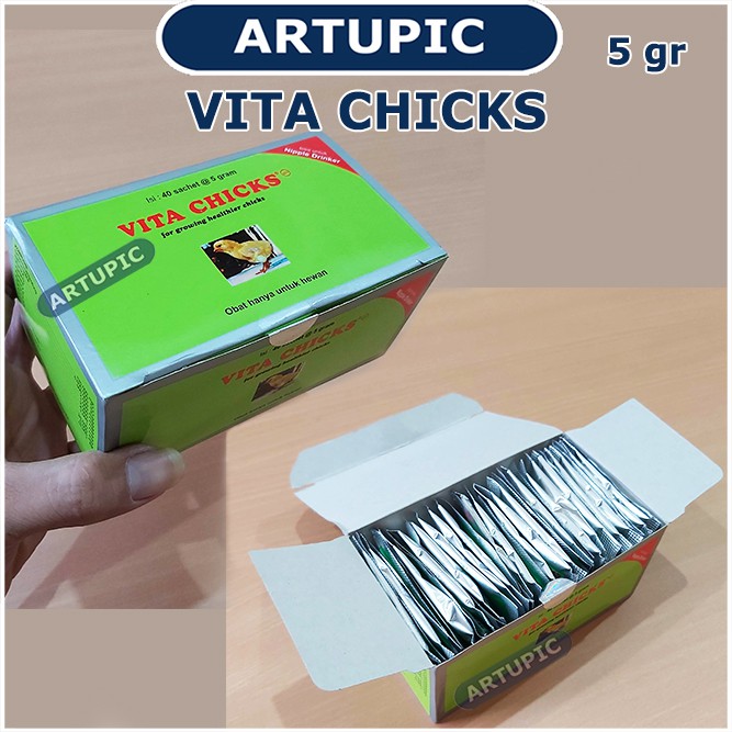 Vita Chicks 5 gram Vitamin DOC anak ayam vitachicks Medion stress vitamin ayam unggas