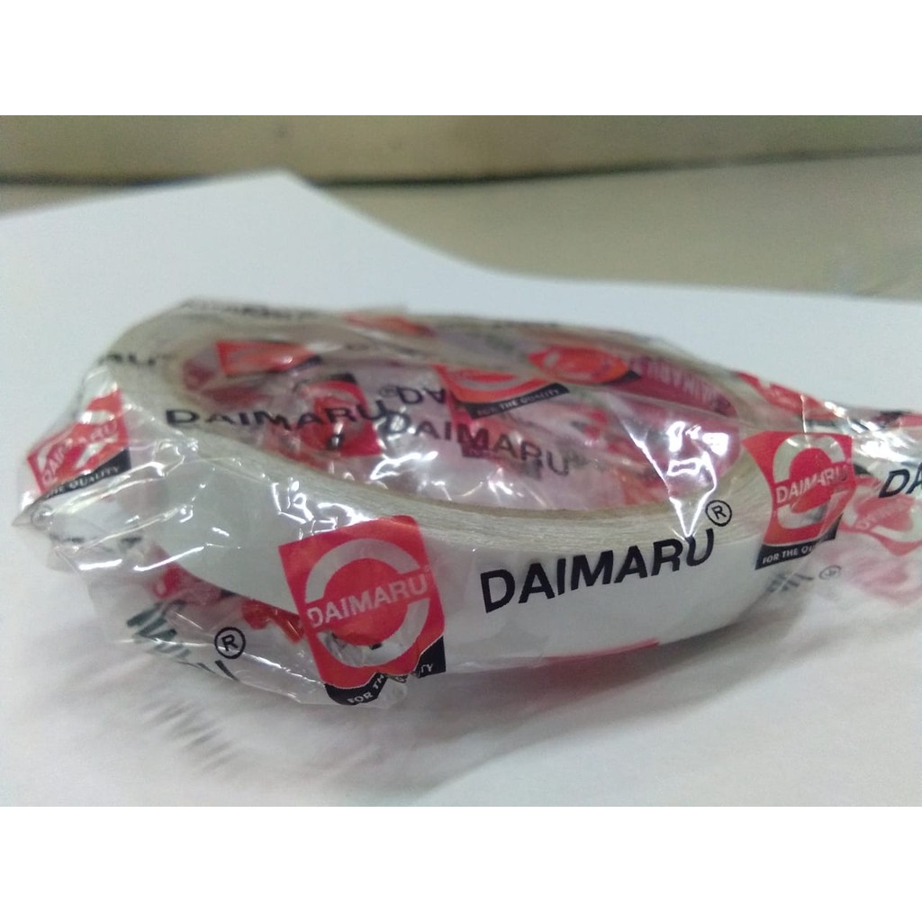 

DAIMARU DOUBLE TAPE PUTIH KECIL 1/2 INCH (12mm)