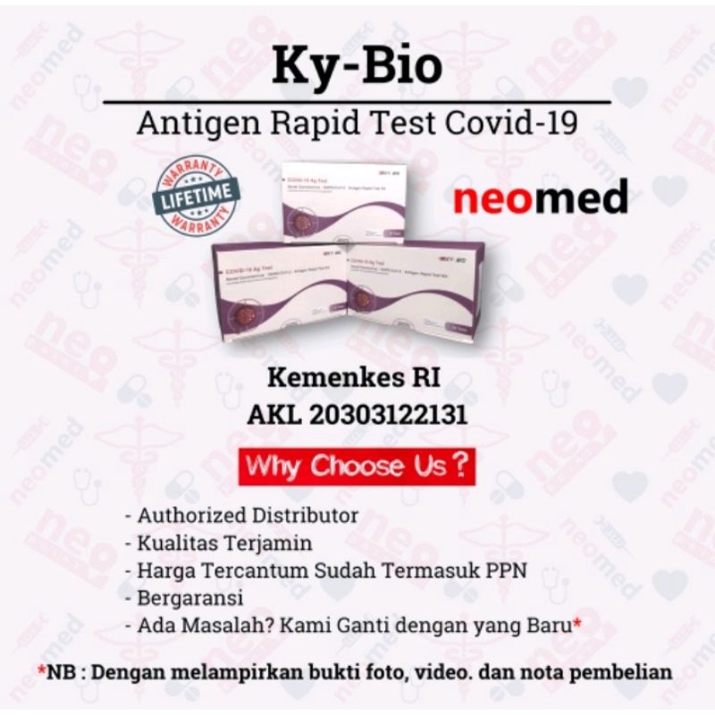 Alat Rapid Test Antigen Ky Bio Saliva (Air Liur)