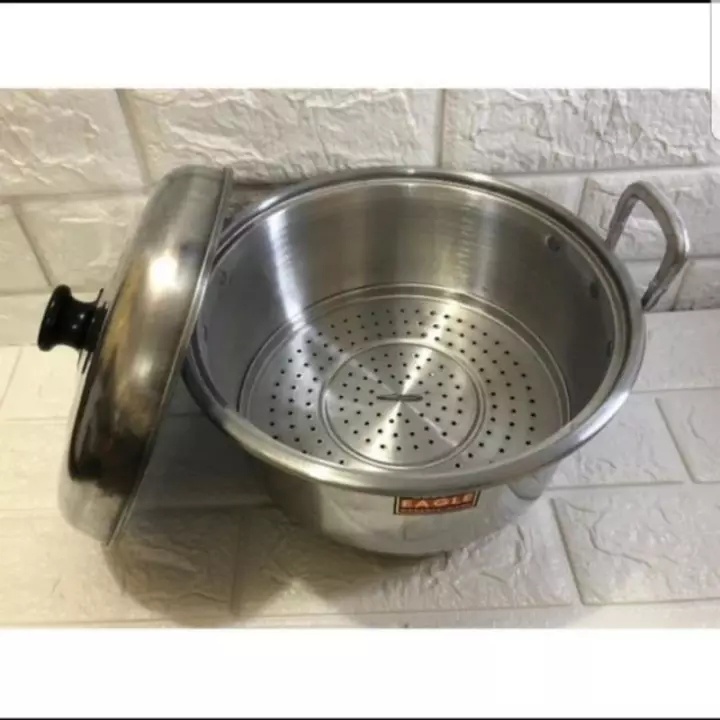 Panci Alumumunium Langseng Dandang Kukusan Steamer 40 Cm Ekonomi