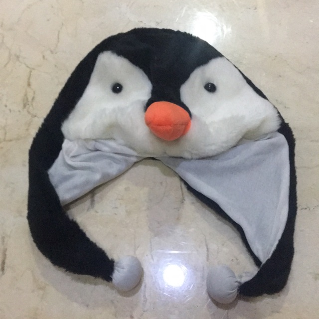 MURAH Topi boneka anak dewasa pinguin preloved
