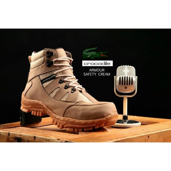 sepatu boots crocodile armor work safety tracking haiking termurah