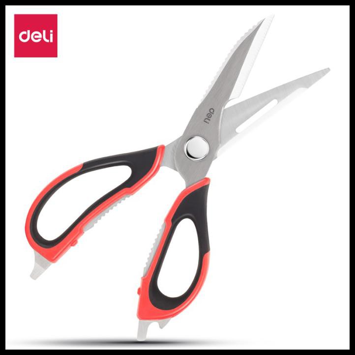 

Deli Kitchen Scissors/Gunting Dapur Multifungsi 225Mm Pisautajam 77770