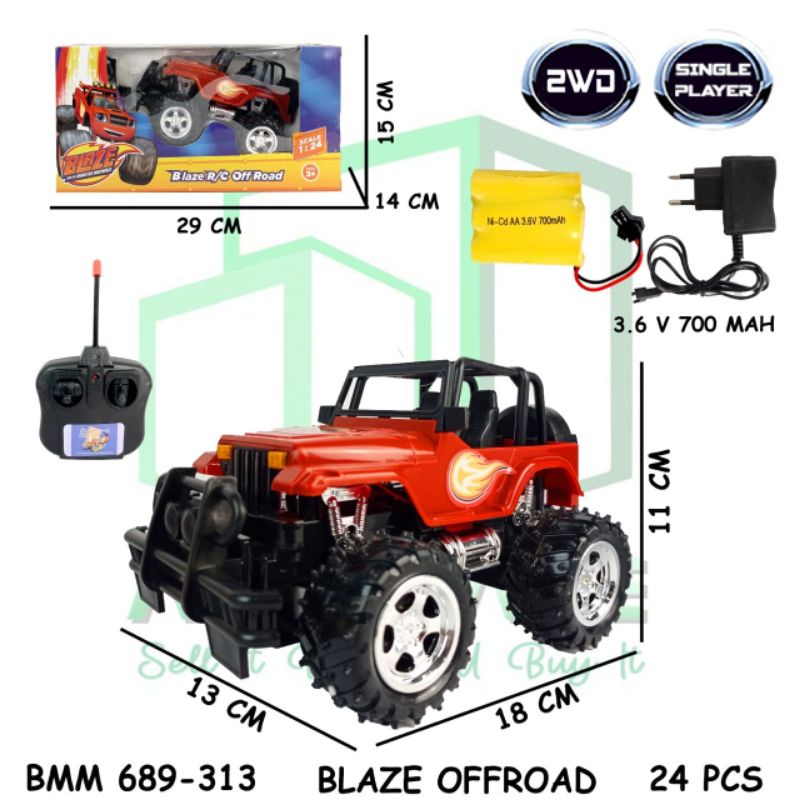 RC Mobil Remote Control Radio Control Jeep Gunung Offroad Buggy TD-BMM689-313 312 Anti Air Besar Mur