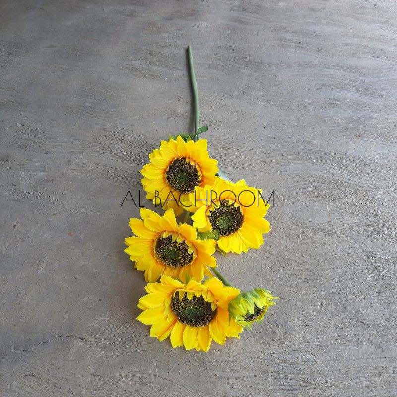 POHON BUNGA MATAHARI 100CM 3 &amp; 5 KUNTUM B8179 TANAMAN ARTIFICIAL SUN FLOWER DEKORASI RUMAH