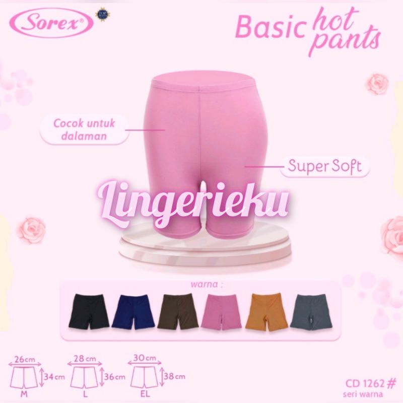 Celana Dalam Hot Pants Boxer Segi Empat Wanita Sorex 1262