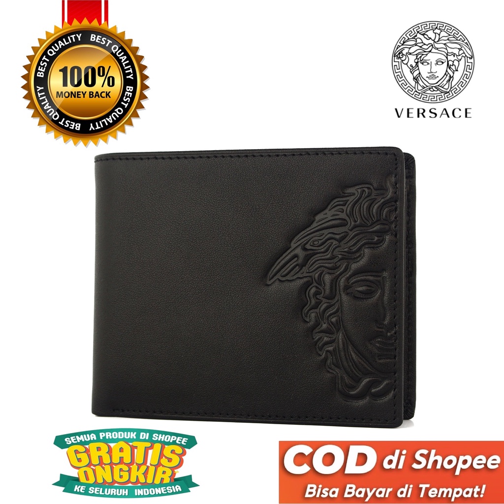 TOKOKOE - Dompet Pria model Tidur bahan Kulit Premium Dompet Lipat - VSC 27-12 Black