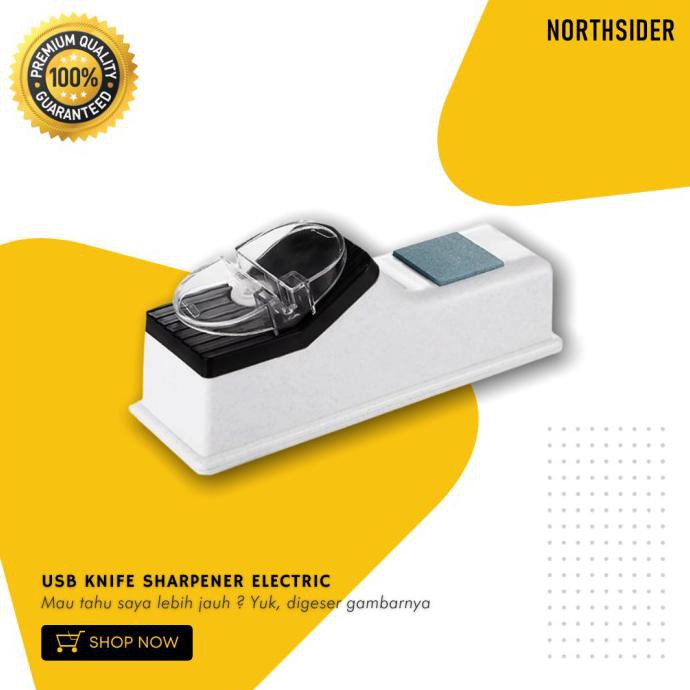 

BEST SELLER PENGASAH PISAU - GUNTING ELEKTRIK KABEL USB KNIFE SHARPENER ELECTRIC