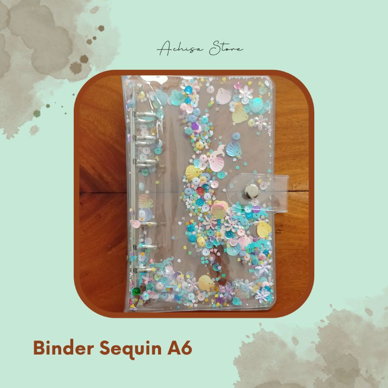 

Binder Keuangan Manik Sequin Payet Bahan PVC Ukuran A6