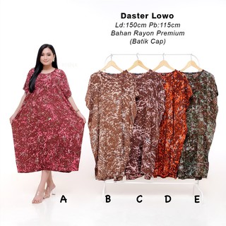  Risna  Batik  Daster  Lowo Motif Abstrak Santung Rayon Super 