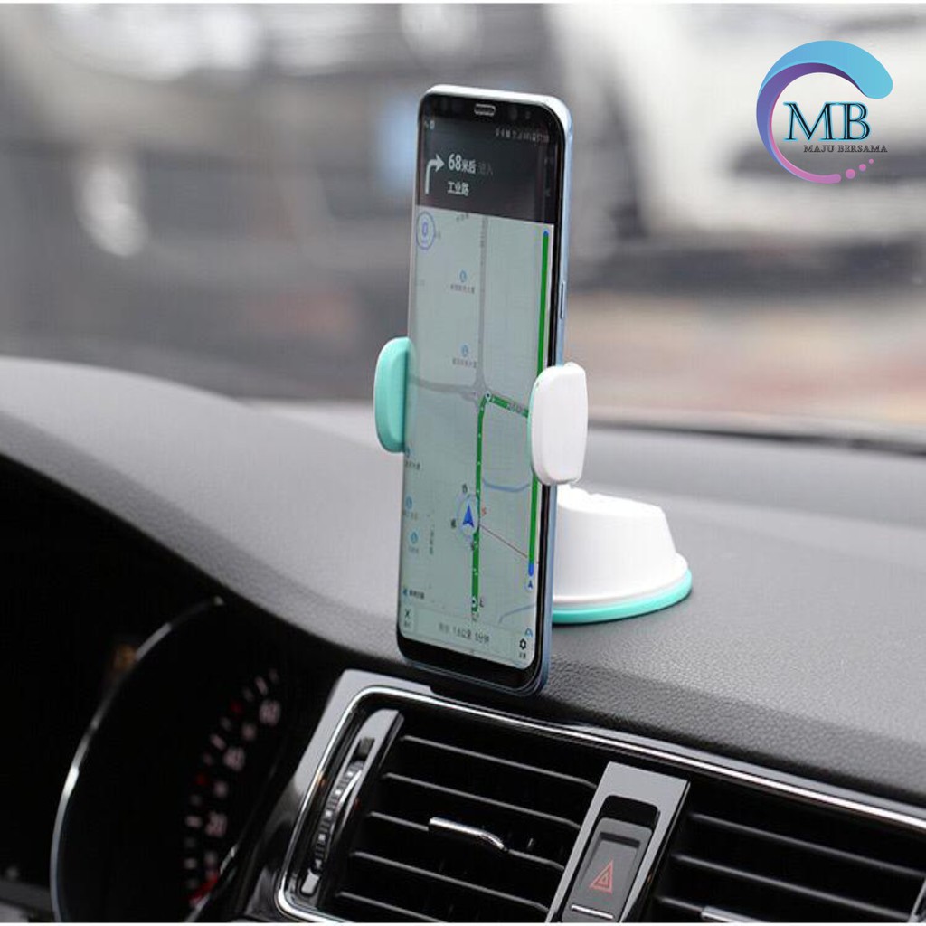 JXCH 2in1 Holder mobil HP car Holder Stand Dashboard AC KACA GPS universal phone 360 derajat MB730