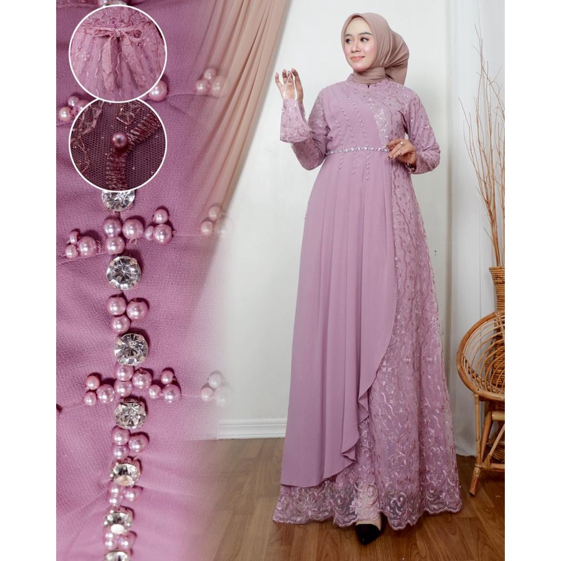 By GoldenStore - GAMIS MAUDY GAMIS MODERN GAMIS PESTA DRESS MEWAH GAMIS LEBARAN GAMIS KONDANGAN BAJU SERAGAM BAJU WISUDA GAMIS TULLE GAMIS MEWAH OUT FIT WANITA FASHION MUSLIM