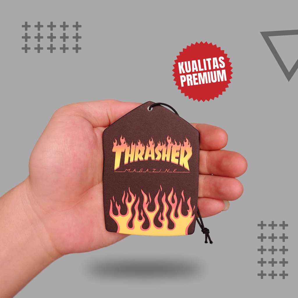 Parfum Pewangi Mobil Gantung Mewah Tahan Lama Kertas Refill - Pengharum Ruangan Premium - THRASHER AIR FRESHENER