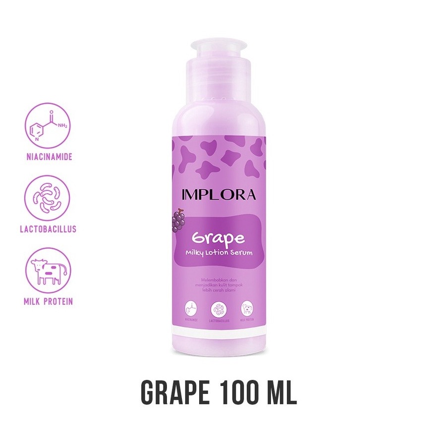 IMPLORA MILKY LOTION SERUM ISI 100ML BPOM [SWEETSPACE]