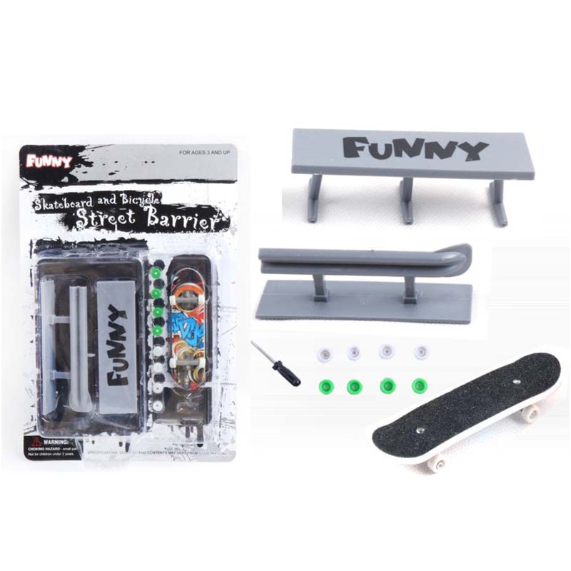 Mary Kids Mini Scooter/Fingerboard Set Rintangan Set Untuk Hadiah Ulang Tahun Anak Laki-Laki/Perempuan Untuk Anak-Anak 6-8 Untuk Kreatif Meringankan Bor