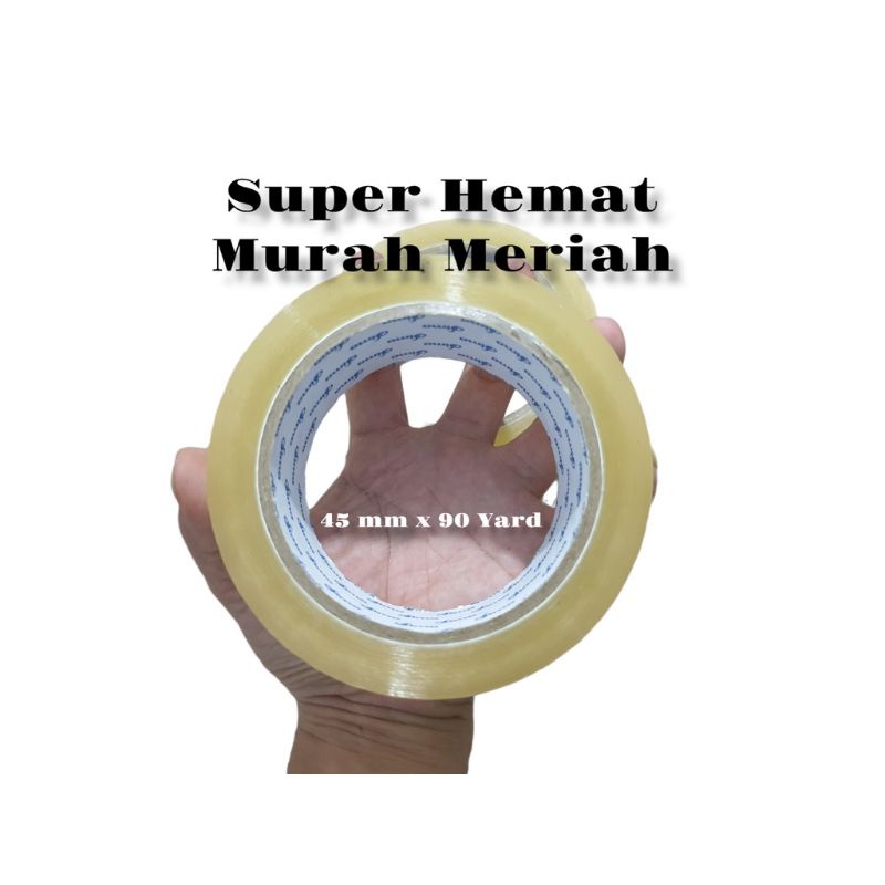 Lakban Pragile Lakban Bening Coklat 48mm x 90 Yard Super Lengket &amp; Hemat Tidak Mudah Putus