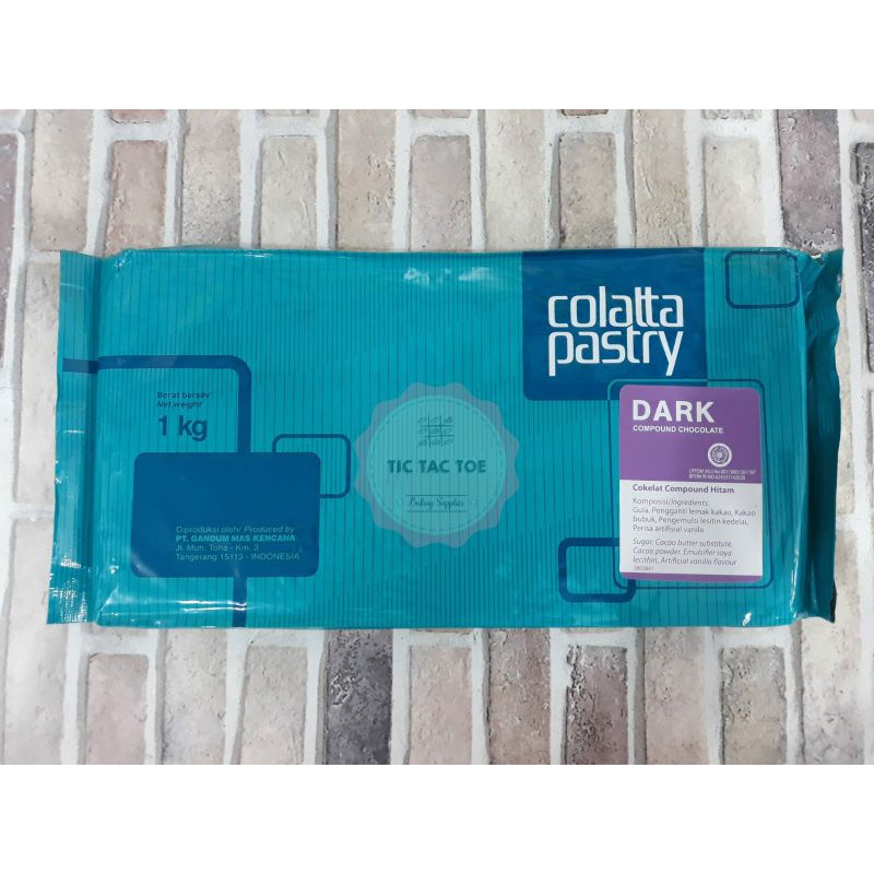 Colatta Dark Pastry 1kg/ Cokelat Compound