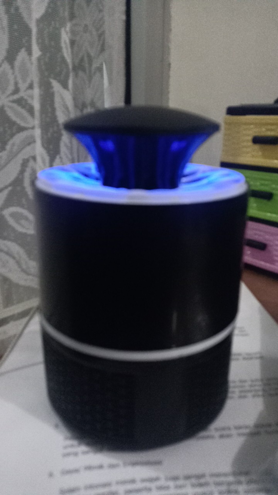 Alat Perangkap Nyamuk Elektrik Usb Lampu Led Uv Aman Untuk Bayi Dus Hitam