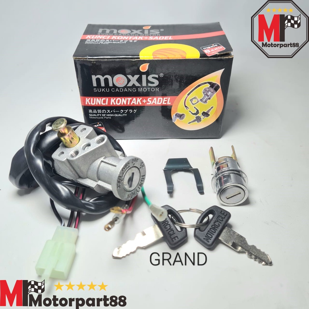 KUNCI KONTAK MOXIS ASSY SET DEPAN DAN JOK GRAND