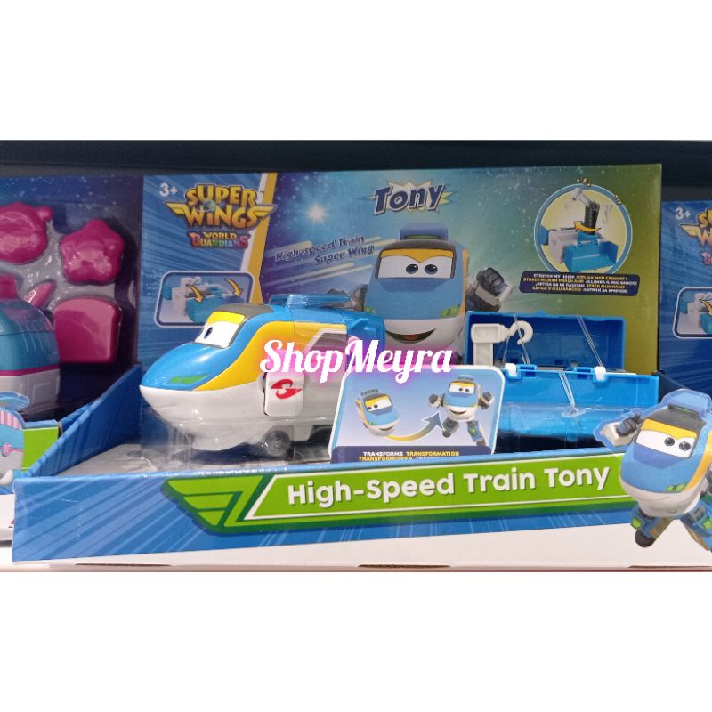 Super Wings Superwings High Speed Train Tony Mainan Anak Original