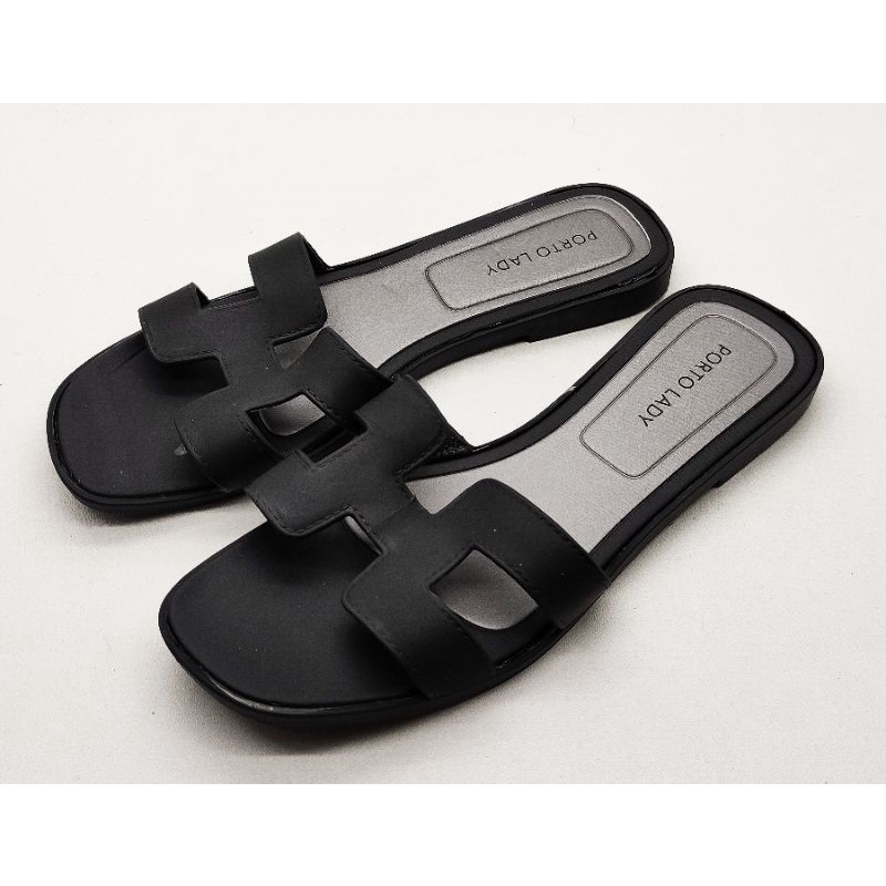 PORTO - SANDAL SELOP HERMES WANITA / SANDAL PORTO JELLY KARET / PORTO HERMES TERMURAH / SANDAL SELOP TERBARU /  SANDAL JELLY WANITA / SANDAL KARET / SANDAL CASUAL WANITA / SANDAL SLIP ON WANITA / SANDAL PORTO WANITA / SANDAL SELOP CANTIK