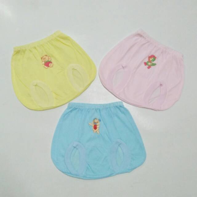 Celana pop bayi baru lahir (0-6BLN) warna polos