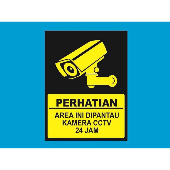 

BARANG BARU Sign Label Custom CCTV 24 JAM DLL