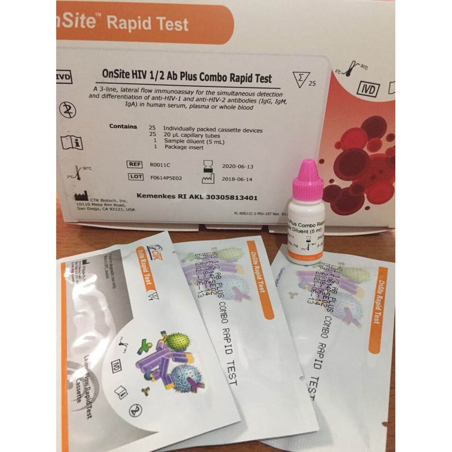 HIV Onsite / Onsite Rapid Test / Tes HiV / HIV Device / Onsite / HIV 1/2 Ab Plus Combo Rapid Test