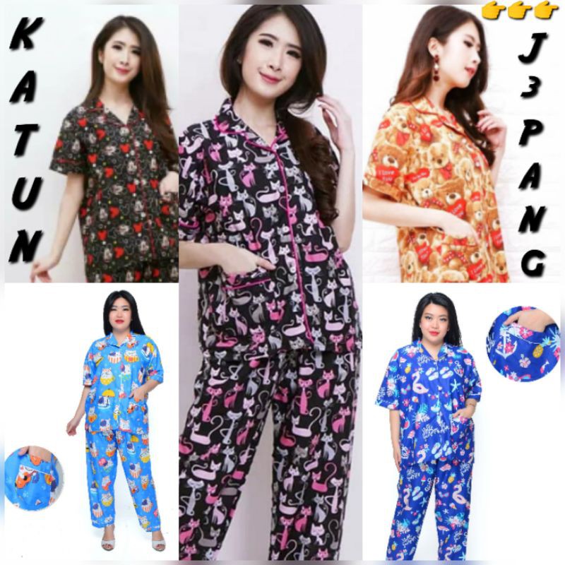 Piama anak remaja katun jepang karakter / PIYAMA BAJU TIDUR MURAH COUPLE SET STELAN PAJAMAS